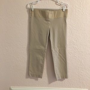 Cropped maternity pants